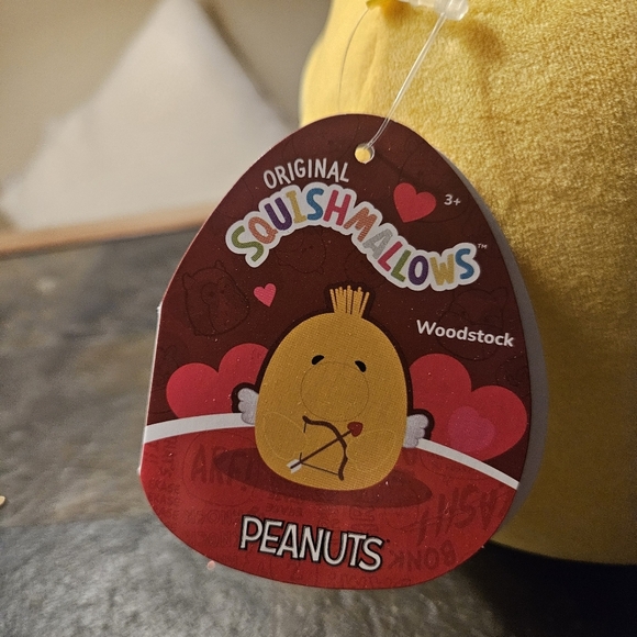 WOODSTOCK *Original Squishmallow* PEANUTS 2024 Valentines Edition. 8" - Picture 4 of 5